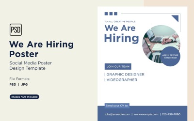 We are Hiring Poster Design Template 46
