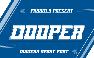 Czcionka premium DOOPER Modern Sport