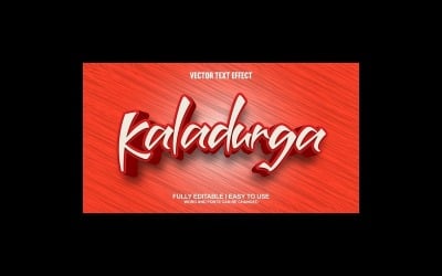 Kaladurga Fully Editable Vector 3D Text Effect