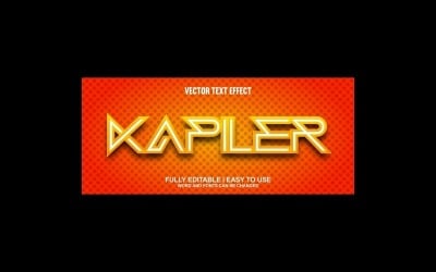 Kapiler Fully Editable Vector 3D Text Effect