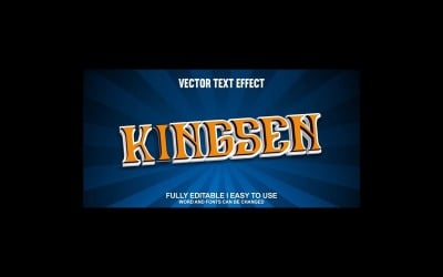Kingsen Fully Editable Vector 3D Text Effect
