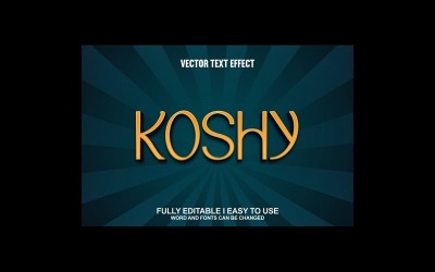 Koshy Fully Editable Vector 3D Text Effect