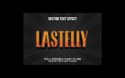 Lastelly Fully Editable Vector 3D Text Effect