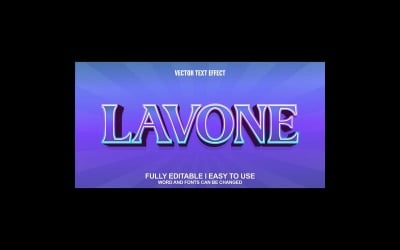 Lavone Fully Editable Vector 3D Text Effect