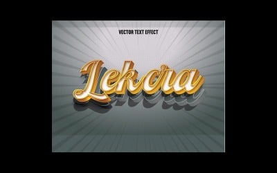 Lekcra Crubop Fully Editable Vector 3D Text Effect
