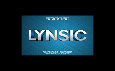 Lynsic Fully Editable Vector 3D Text Effect