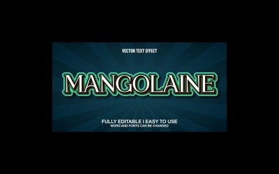 Mangolaine Fully Editable Vector 3D Text Effect