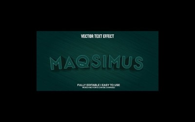 Maqsimus Fully Editable Vector 3D Text Effect