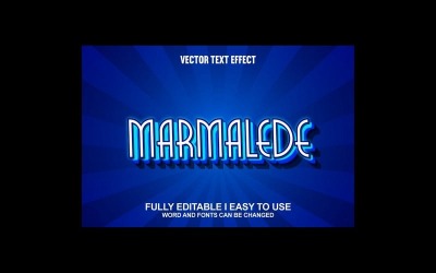 Marmalede Fully Editable Vector 3D Text Effect