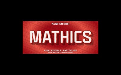 Mathics Fully Editable Vector 3D Text Effect