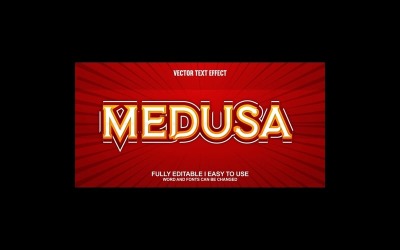 Medusa Fully Editable Vector 3D Text Effect