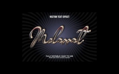 Melarrat Fully Editable Vector 3D Text Effect