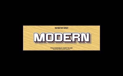Modern Fully Editable Vector 3D Text Effect
