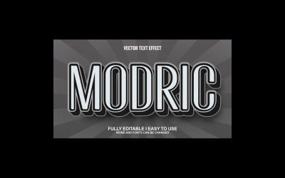 Modric Fully Editable Vector 3D Text Effect