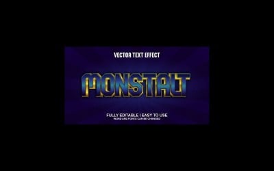 Monstalt Fully Editable Vector 3D Text Effect