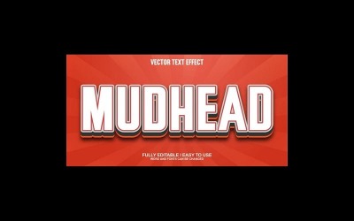 Mudhead Fully Editable Vector 3D Text Effect