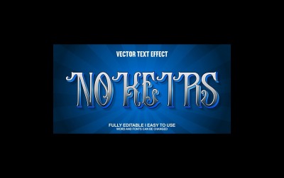 Nokeirs helt redigerbara vektor 3D-texteffekt