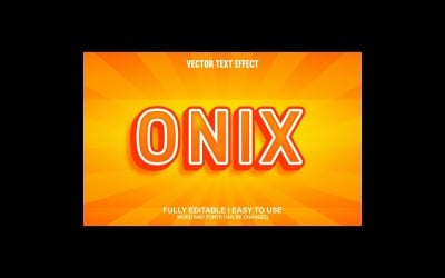 Onix Fully Editable Vector 3D Text Effect
