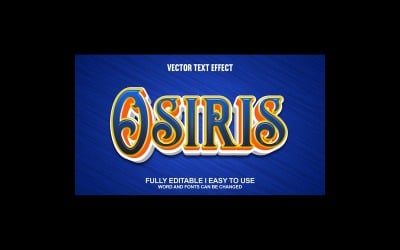Osiris Fully Editable Vector 3D Text Effect