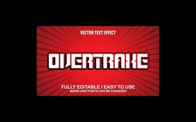 Over Traxe Effetto testo vettoriale 3D completamente modificabile
