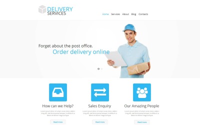 Modèle Moto CMS HTML Premium pour sites de services de distribution #45780