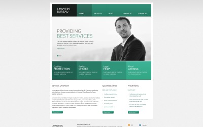 Modello Drupal Responsive #45764 "Ascetic Law"