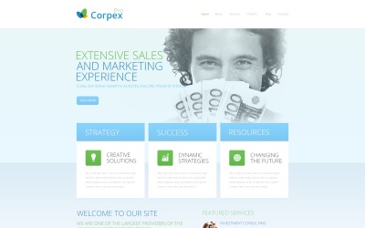 Optimistická marketingová agentura Drupal šablona