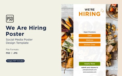 We are Hiring Poster Design Template 53