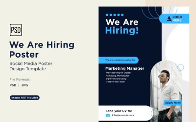 We are Hiring Poster Design Template 58