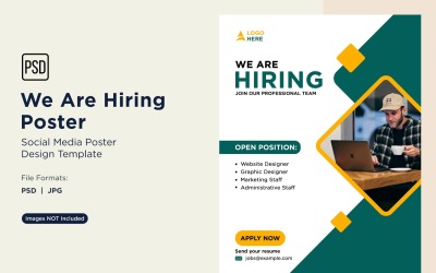 We are Hiring Poster Design Template 60