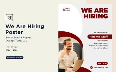 We are Hiring Poster Design Template 61
