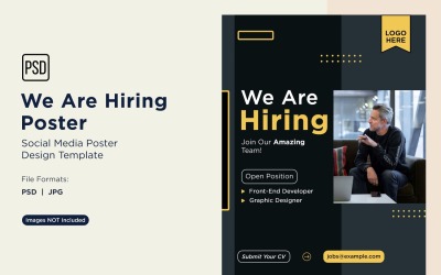 We are Hiring Poster Design Template 64