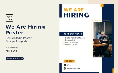 We are Hiring Poster Design Template 65
