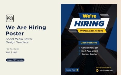 We are Hiring Poster Design Template 66