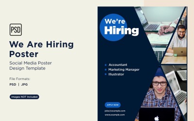 We are Hiring Poster Design Template 67