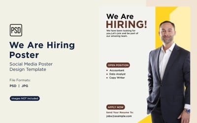 We are Hiring Poster Design Template 68