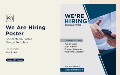 We are Hiring Poster Design Template 69