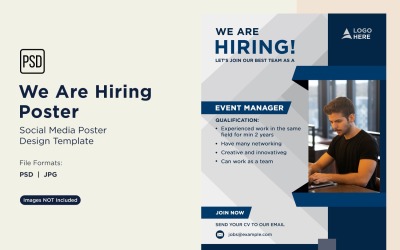 We are Hiring Poster Design Template 70