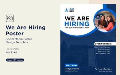We are Hiring Poster Design Template 71