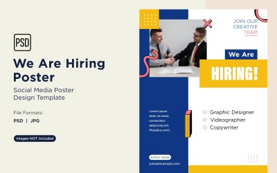 We are Hiring Poster Design Template 73