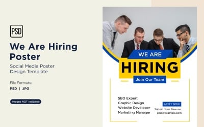 We are Hiring Poster Design Template 76