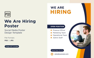 We are Hiring Poster Design Template 77