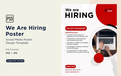 We are Hiring Poster Design Template 80
