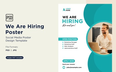 We are Hiring Poster Design Template 81