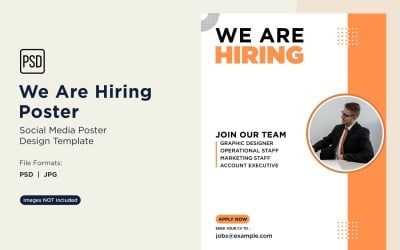 We are Hiring Poster Design Template 83