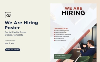 We are Hiring Poster Design Template 84