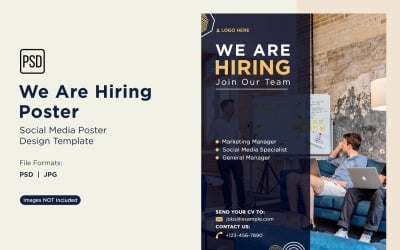 We are Hiring Poster Design Template 89