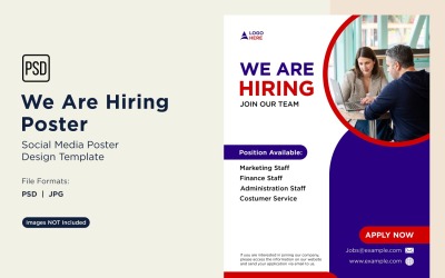 We are Hiring Poster Design Template 74