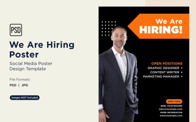 We are Hiring Poster Design Template 78