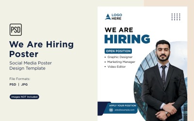 We are Hiring Poster Design Template 79